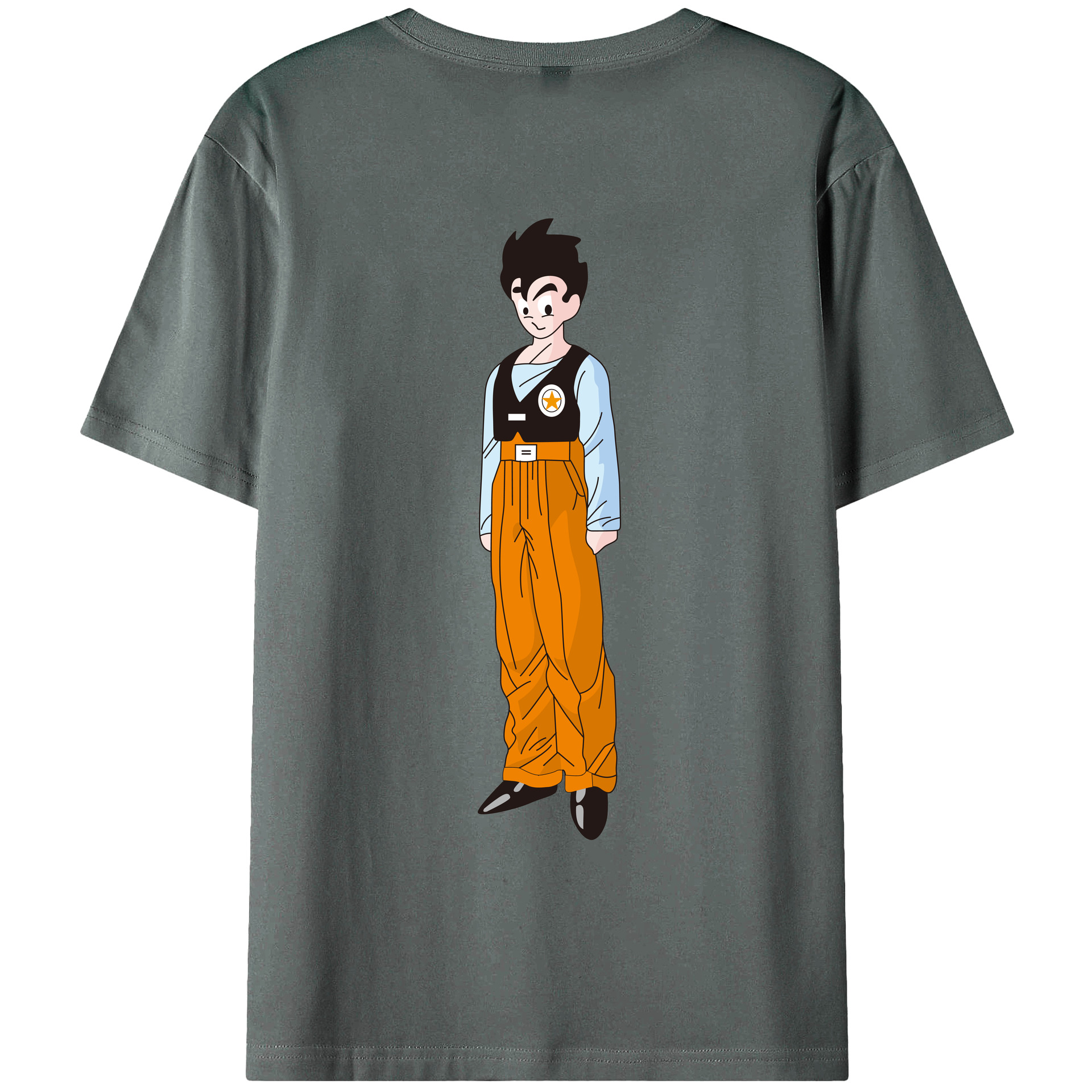 （画像用） ドラゴンボール DRAGON BALL 綿100％ メンズ半袖Tシャツ（バックプリント） 通気性